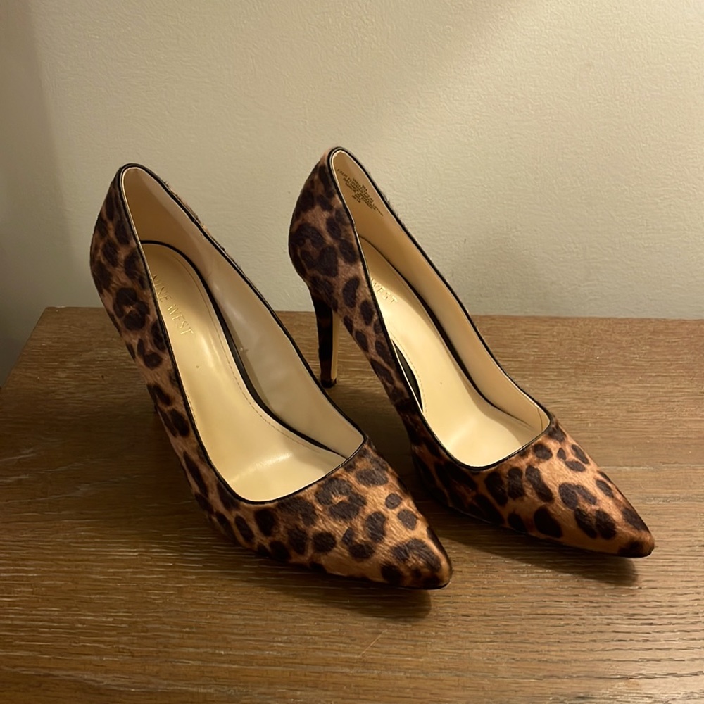 Nine West leopard heels